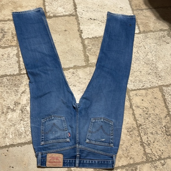 Men’s 561 vintage 90’s  patch work denim Levi’s Size 32x32 - Picture 4 of 17